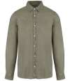 NS502 Native Spirit Washed Long Sleeve Shirt Washed Pale Khaki colour image